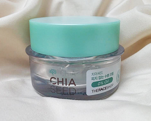 the face shop chia seed sebum control moisture cream review