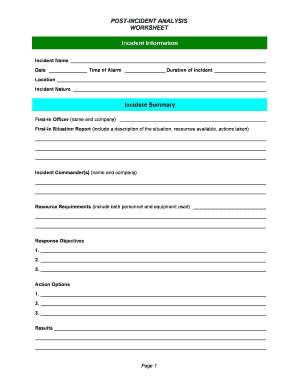 post incident review document template