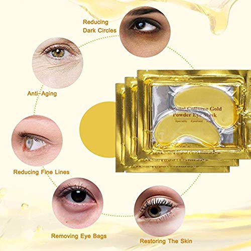 24k gold collagen eye mask review