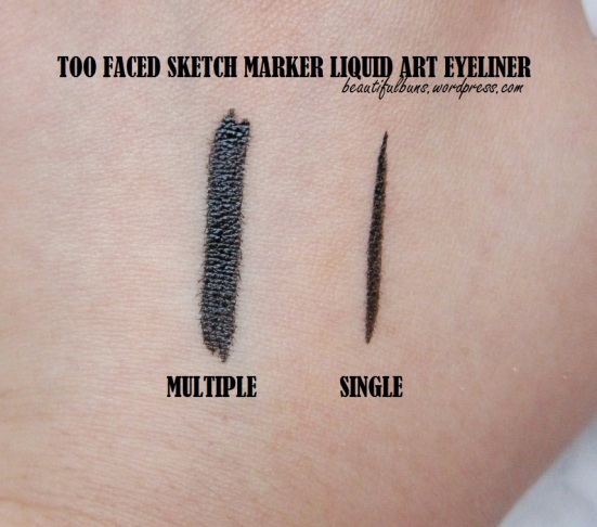 too faced liquid eyeliner review