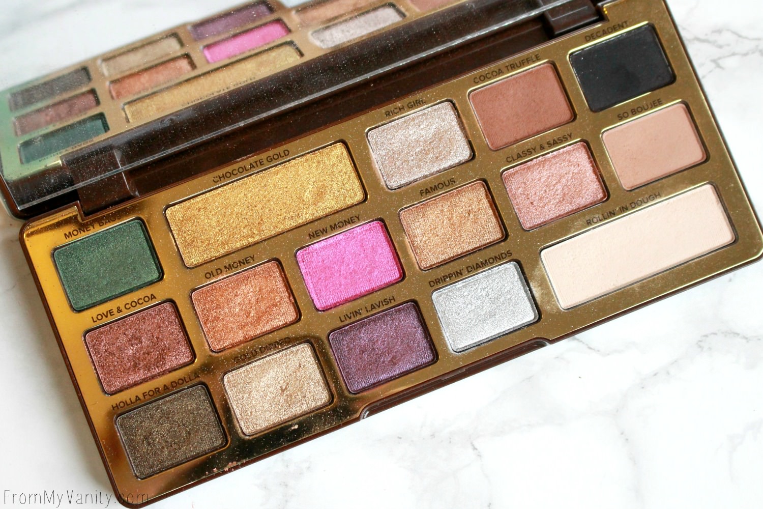 two faced chocolate gold palette review